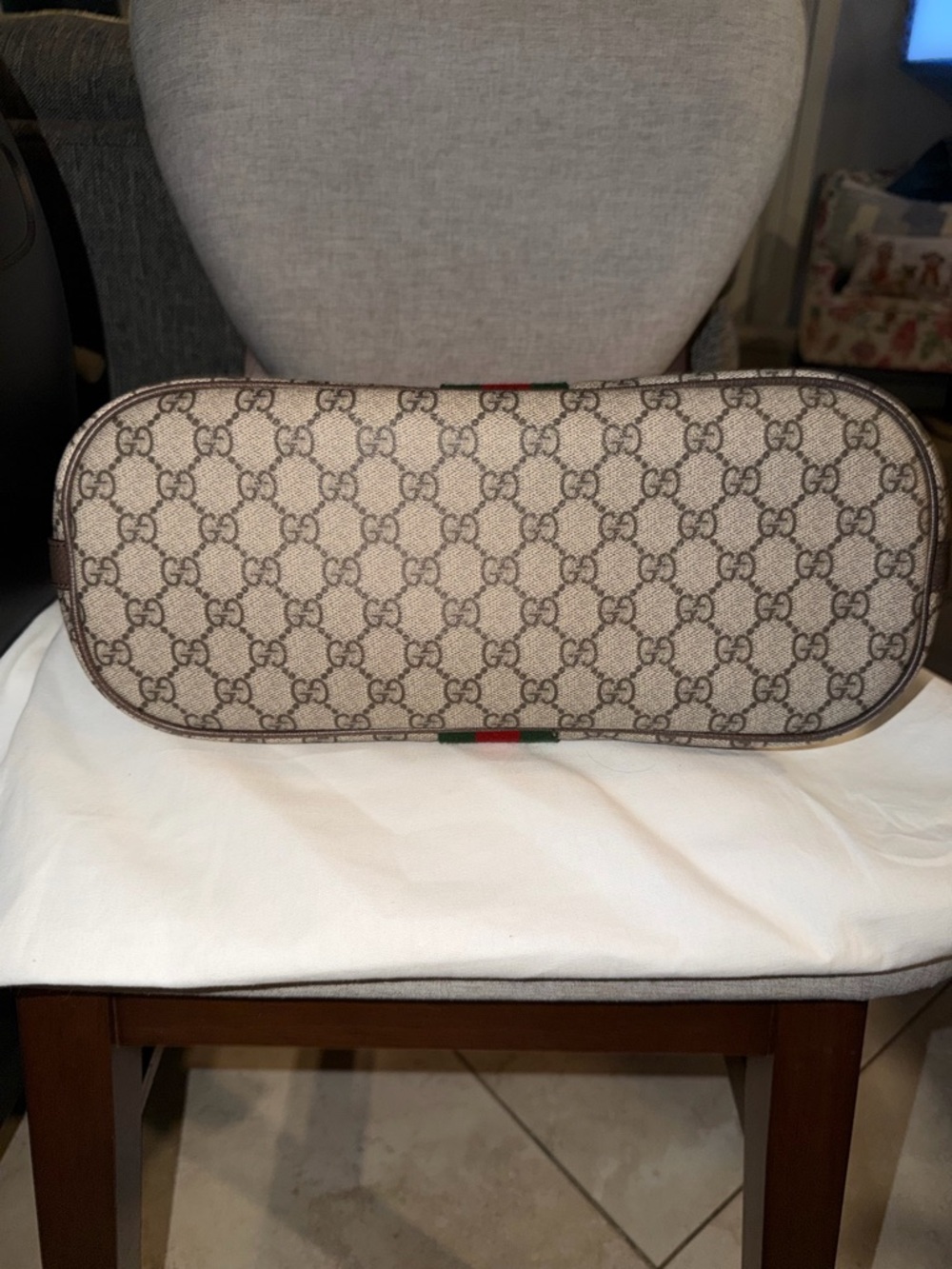 Gucci Ophidia GG emblem w web large bag NEW ❌❌SOLD ❌❌ - Picture 7 of 11